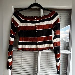 Off the Shoulder Crop Top